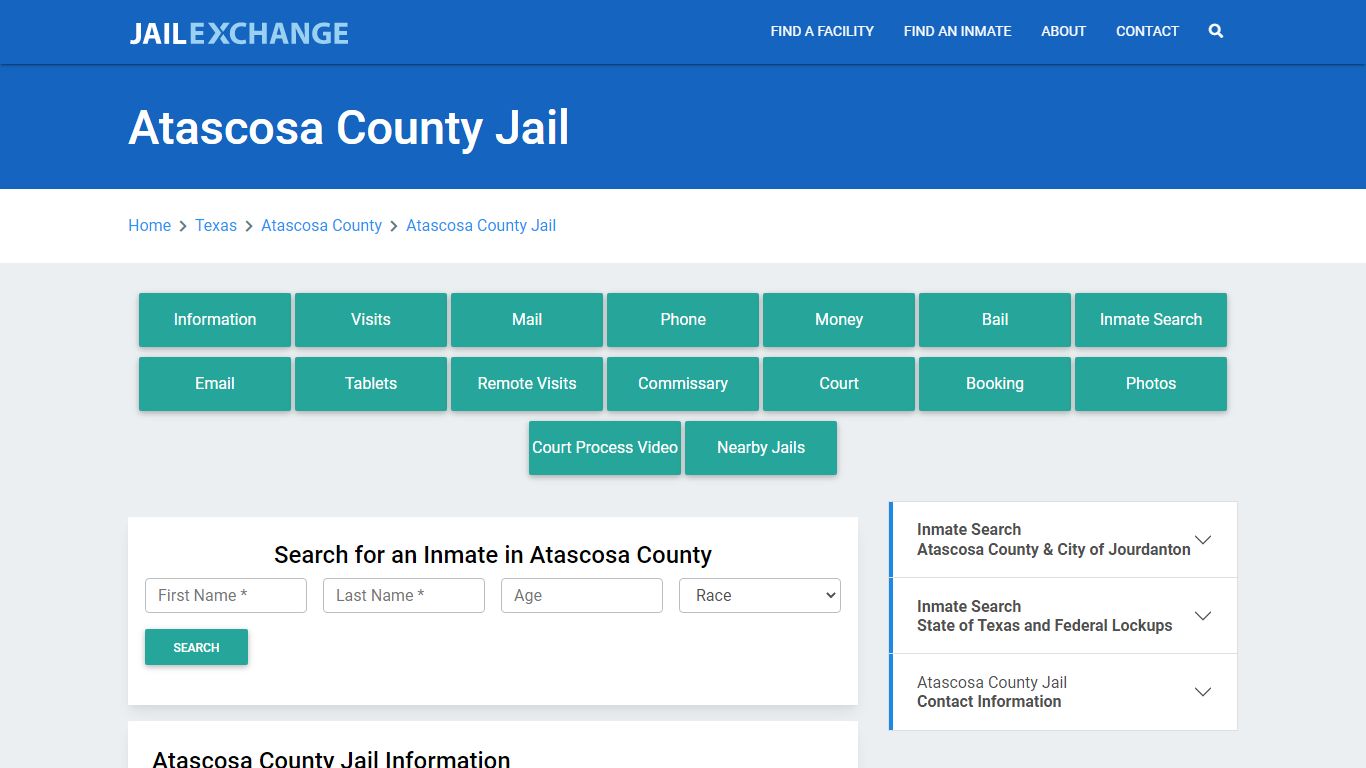 Atascosa County Jail Roster Lookup, TX, Inmate Search